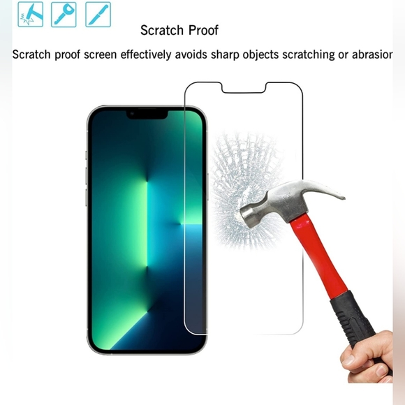 Ailun 2 Pack Screen Protector for iPhone 13 Pro Max [6.7 inch] Display 2021 with - Picture 3 of 7
